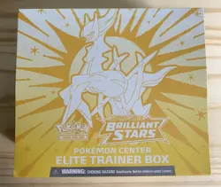 Pokemon Trading Card Game Sword & Shield Brilliant Stars Pokemon Center ETB 820650850066 - Image 1