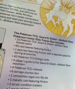 Pokemon Trading Card Game Sword & Shield Brilliant Stars Pokemon Center ETB 820650850066 - Image 4