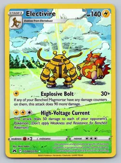 Pokemon Crown Zenith Electivire GG08/GG70 Galarian Gallery NM - Image 1