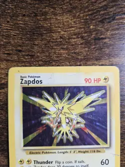 Pokemon TCG Zapdos Base Set Holo Rare 16/102 1999 HP - Image 4