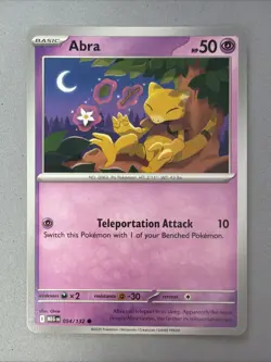 Pokemon TCG * Mega Evolution * 54/132 Abra Common * FRESH PK - Image 1