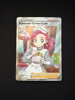 Pokemon Center Lady 185/185 - Pokemon Vivid Voltage Sword & Shield Full Art NM - Image 1