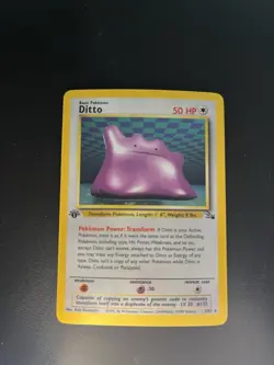 Pokemon TCG Ditto 3/62 Fossil 1st Edition Holo Rare English MP Vintage Unlimited - Image 4