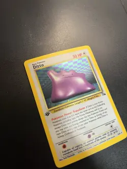 Pokemon TCG Ditto 3/62 Fossil 1st Edition Holo Rare English MP Vintage Unlimited - Image 5