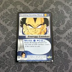 Straining Focusing Move - Dragon Ball Z DBZ CCG Score Card Limited - Image 1