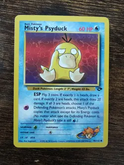 Pokemon Gym Challenge Misty's Psyduck 90/132 Unlimited LP - Image 1