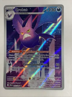 Crobat Illustration Rare 93/86 Full Art Chaos Rising Pokemon TCG - Image 1