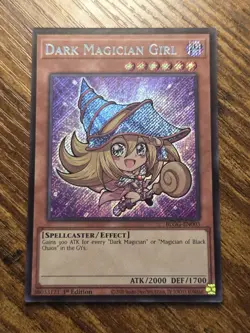 Dark Magician Girl BLGG-EN003 Secret Rare Yugioh Chibi Glorious Gallery NM - Image 1