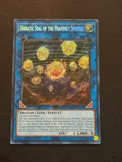 Yu-Gi-Oh! Hieratic Seal of the Heavenly Spheres RA02-EN058 Secret Rare 1st Ed. - Image 1