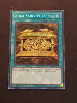 Yu-Gi-Oh! TCG Gold Sarcophagus RA02-EN052 Secret Rare NM/M - 1st Ed. - Image 1