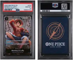 2026 One Piece Monkey D. Luffy (Tin Pack Set Vol. 2) P-075 Promo Foil PSA 10 - Image 1