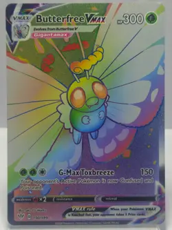 Pokemon TCG Butterfree Vmax Darkness Ablaze 190/189 Holo Secret Rare - Image 1