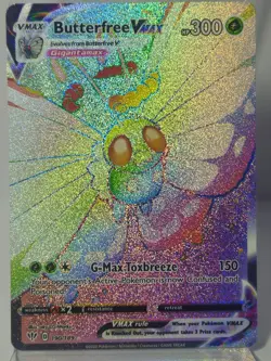 Pokemon TCG Butterfree Vmax Darkness Ablaze 190/189 Holo Secret Rare - Image 2