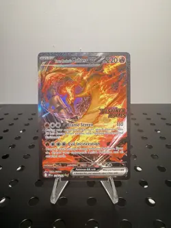 Pokemon TCG: Team Rocket's Moltres ex #229/182 Destined Rivals Stamp Promo NM - Image 1
