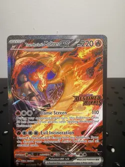 Pokemon TCG: Team Rocket's Moltres ex #229/182 Destined Rivals Stamp Promo NM - Image 3
