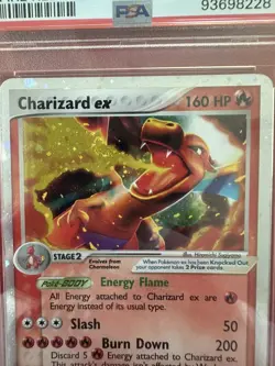 PSA 7 Charizard ex 105/112 FireRed & LeafGreen Holo Ultra Rare Pokemon SWIRL - Image 2