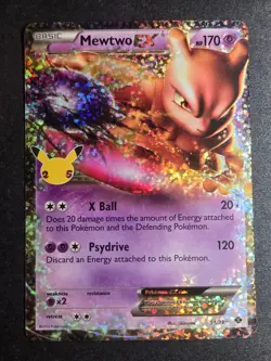 Mewtwo EX 54/99 NM Celebrations: Classic Collection Pokemon Holo - Image 1