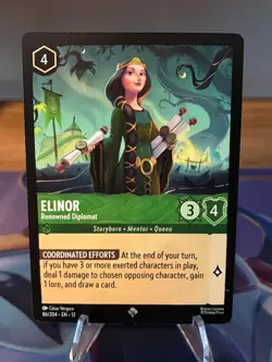 Disney Lorcana TCG - Elinor - Renowned Diplomat 86/204 - Super Rare Regular - Image 1
