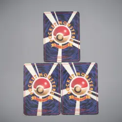 Pokemon Card Bulbasaur Charmander Squirtle 3cards 1996 Old Back Japanese s813 - Image 2