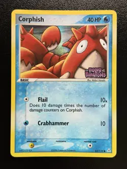2006 CORPHISH Pokemon Card #63 63/110 Holon Phantoms Reverse Holo Stamped MP - Image 1