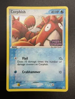 2006 CORPHISH Pokemon Card #63 63/110 Holon Phantoms Reverse Holo Stamped MP - Image 3