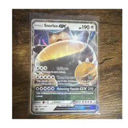 Snorlax GX SM05 SM Holo Promo 190 HP English Pokemon TCG Card 2016 - Image 1