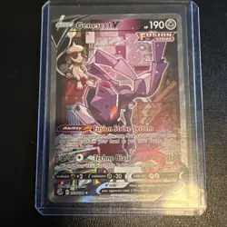 Pokemon TCG Genesect v Fusion Strike Holo Ultra Rare Card 255/264 - Image 1