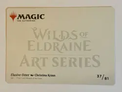 Elusive Otter Art Card 37/81 - Art Series: Wilds of Eldraine - Near Mint MTG - Image 2