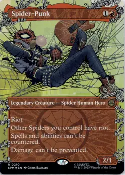 Spider-Punk (FOIL) SPM #210 Marvel's Spider-Man Magic: The Gathering NM - Image 1