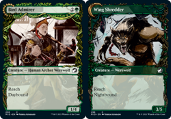 x1 Bird Admirer // Wing Shredder - Showcase - Innistrad: Midnight Hunt - NM - MT - Image 1