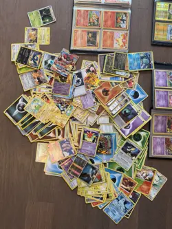 Pokemon TCG Collection Bundle Binders, Loose Cards, Tin & Sleeves (250+ Cards) - Image 2