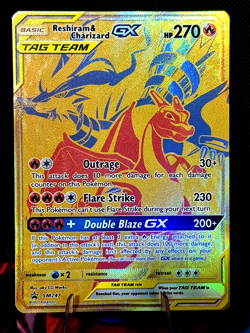 Reshiram & Charizard GX SM247 - Pokemon Sun & Moon Promo (NM) - Image 3