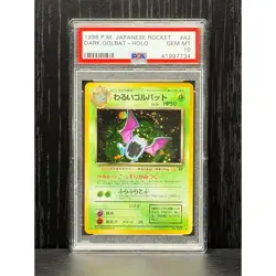 1998 Pokemon Japanese Dark Golbat Rocket #42 Holo [PSA 10] GEM MT - Image 1