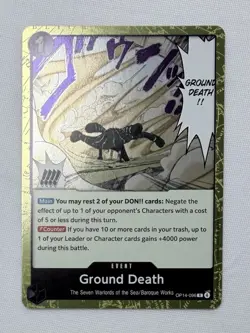 Ground Death OP14-096 The Azure Sea's Seven Gold Foil - ONE PIECE TCG English NM - Image 1