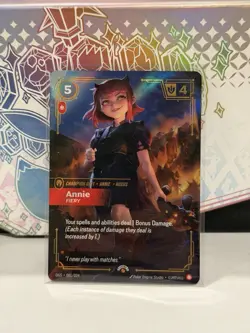 Annie - Fiery Foil Promo Riftbound Organized Play Promotional Cards 001/024 NM - Image 1