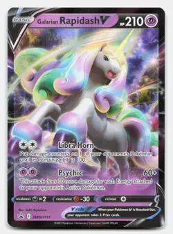 SWSH: Sword & Shield Promo Cards #SWSH111 Galarian Rapidash V - Image 1