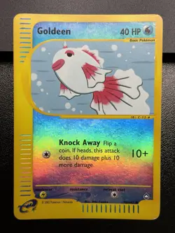2002 GOLDEEN Pokemon Card #78 78/147 Aquapolis E-Series Reverse Holo Common MP - Image 2