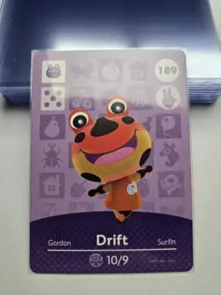 Drift # 189 Animal Crossing Amiibo Card Mint - Image 1