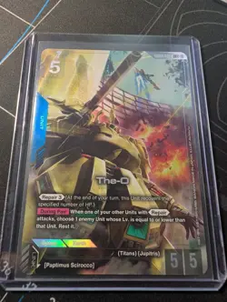 The-O GD03-002 LR+ Alt Art Steel Requiem Gundam TCG Card Game CCG English - Image 1