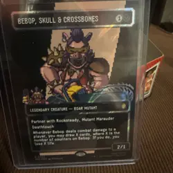Bebop, Skull & Crossbones Borderless Surge Foil TMNT MTG - Image 2