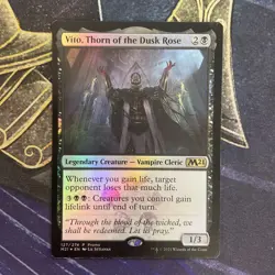 Vito, Thorn of the Dusk Rose #127 (Foil) (LP) Core Set 2021 M21 Magic MTG - Image 1