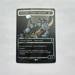 WOTC Rocksteady, Mutant Marauder * Borderless Surge Foil * English MTG TMNT Mint - Image 1