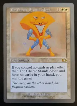 Magic the Gathering MTG 1x The Cheese Stands Alone Unglued Lp - Image 1