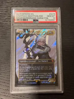 Y'shtola, Night's Blessed (Surge Foil) PSA 10 MTG Final Fantasy FIC 215 - Image 1