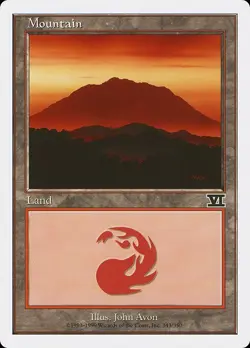 Lot of 20x Mountain #343 - 6ED Sixth Edition MTG Magic NM/LP - Image 1