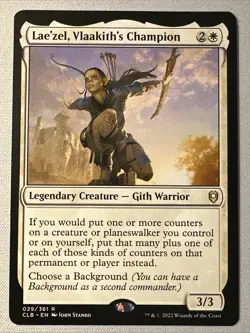MTG / Lae'zel, Vlaakith's Champion / CLB / #29 / Regular / Rare / NM - Image 1