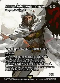 1x Minwu, Rebellion Strategist - Mangara, the Diplomat - Foil - Showcase Light P - Image 1