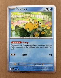 Pokemon TCG - Mega Evolution Black Star Promo Psyduck 007 - Image 1