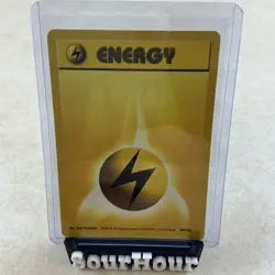 Pokemon Card Base Set Lightning Energy 100/102 Near Mint-Mint - Image 1