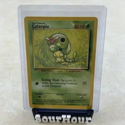 CATERPIE 45/102 VINTAGE BASE SET UNLIMITED POKEMON NM - Image 1